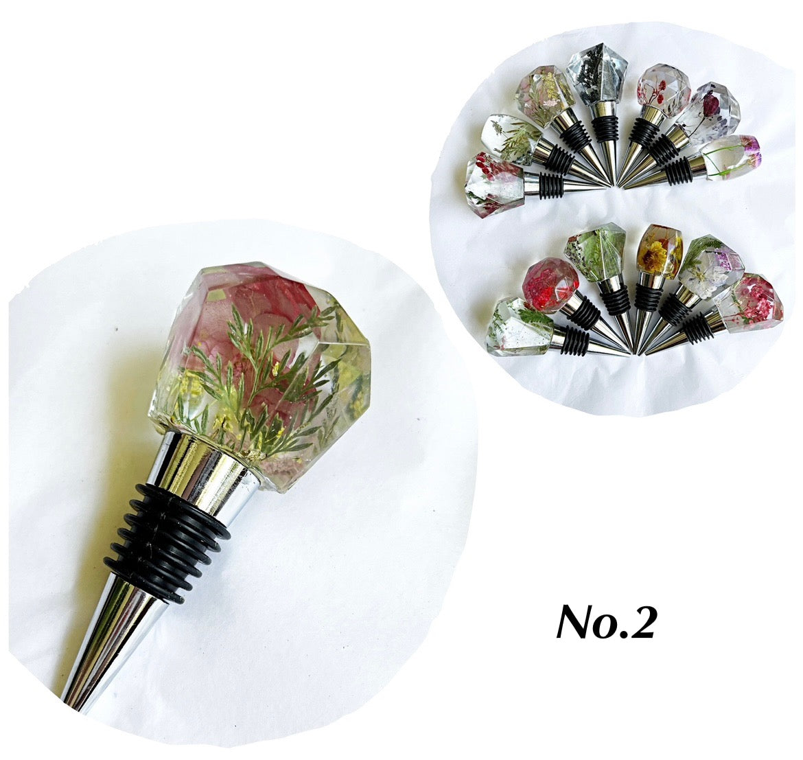 TWO (2) Wine Stoppers -Handmade| Choose Your Two Favorite Wine Stoppers